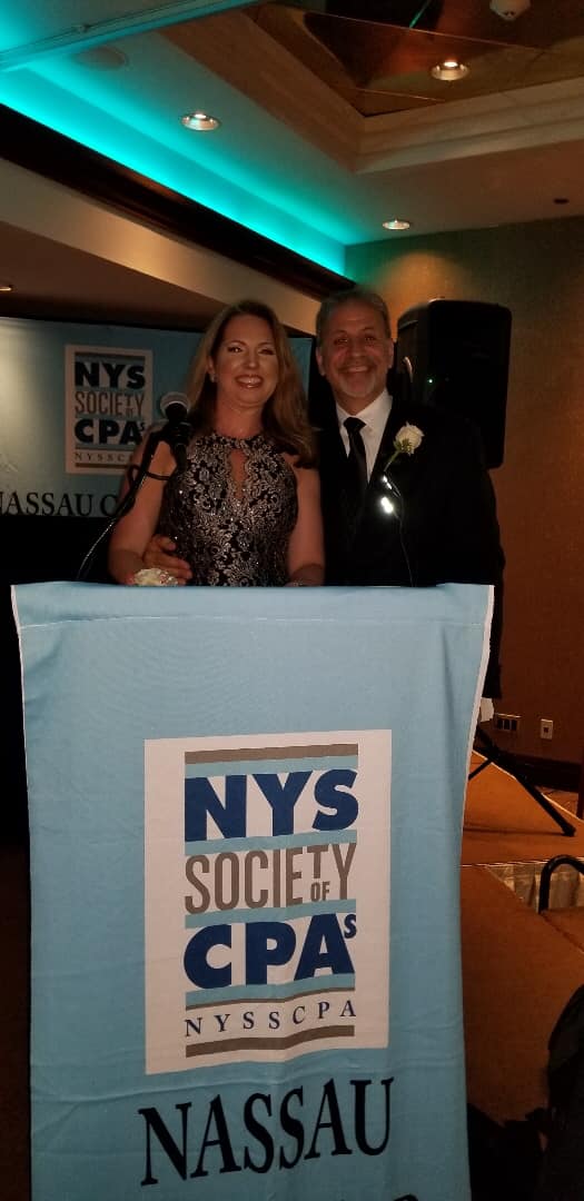 with Nassau President and former student Natlaie Verbanic 1920w
